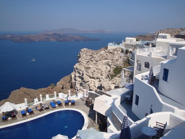 The Town of Santorini, Greece.
