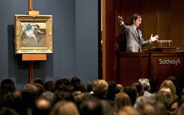  Photo by Ana Ulin (Flickr) Caption: Sotheby's London Auction House