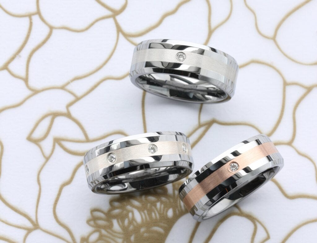 men's wedding bands with diamonds
