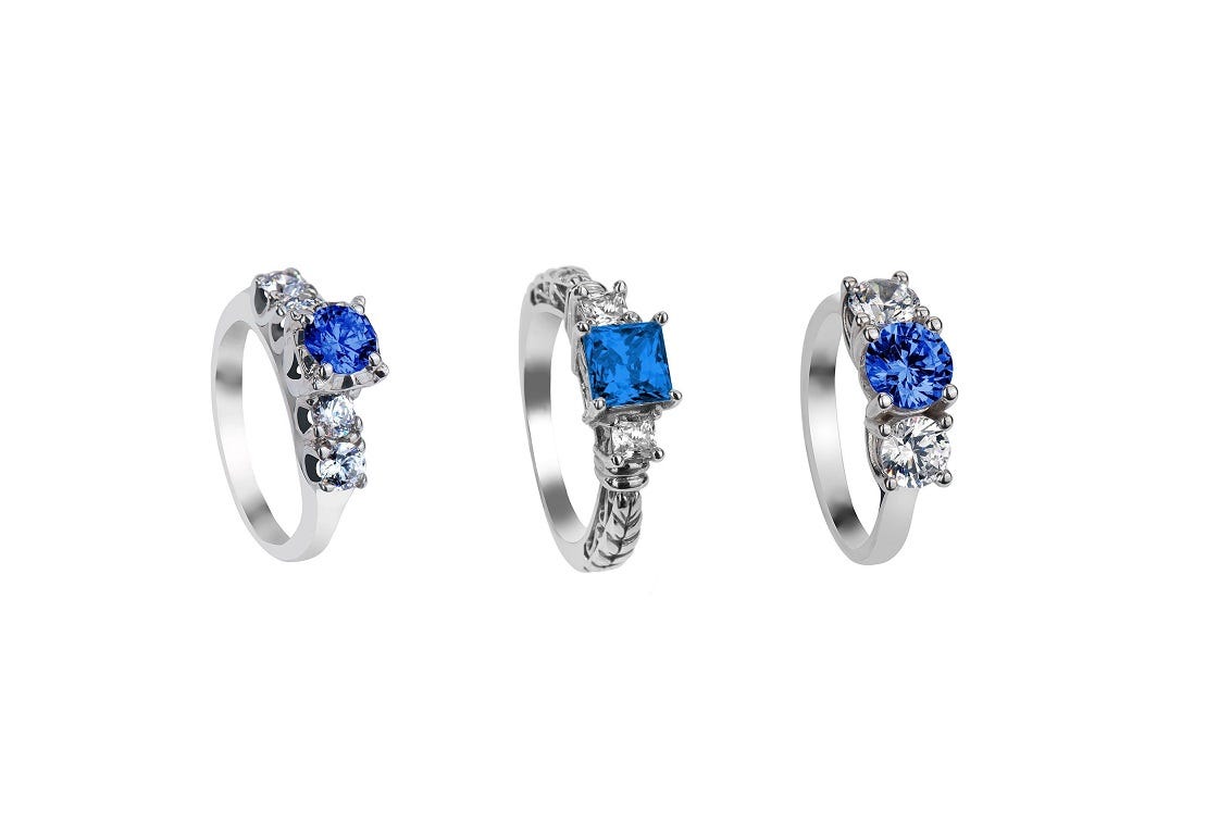sapphire women's gemstone rings variety