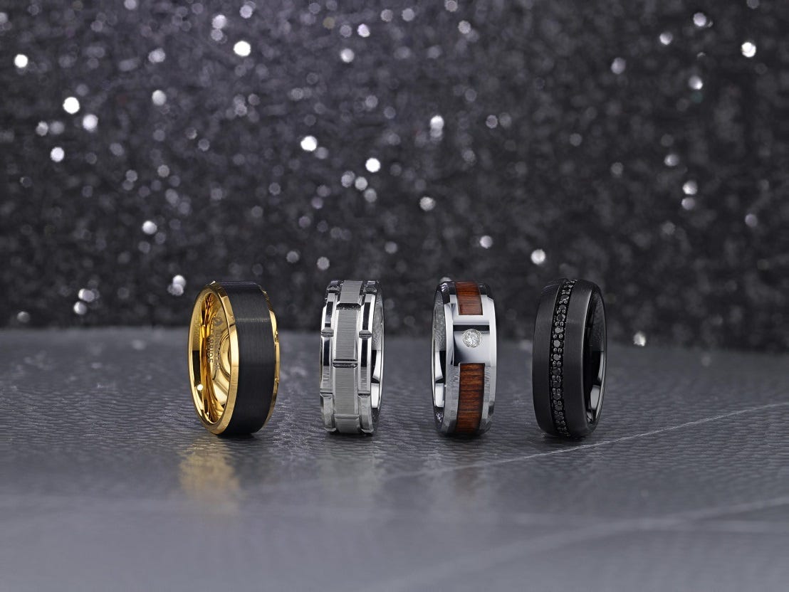 Veterans jewelry sales tungsten rings
