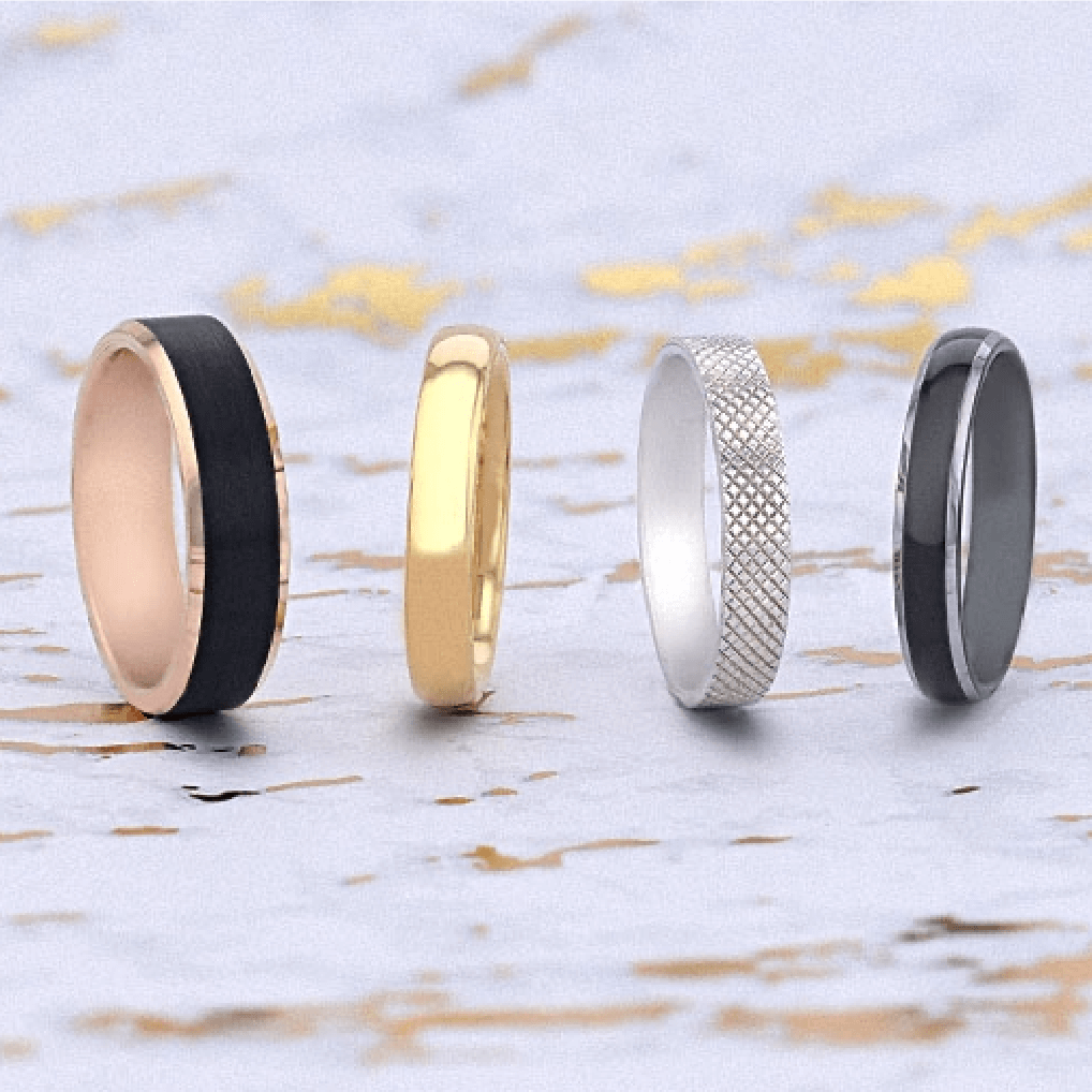 Four rings from our collection.